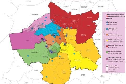 Carte du territoire Grand Nancy