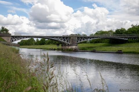 Toul - Le pont de chemin de fer sur la Moselle